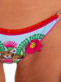 Triangel-Bikini JUNGLE ATTITUDE Blau Von Pin-Up Stars -Marlies Dekkers Verkaufsgeschäft slip bikini pb010f blau jungle pin up stars 4