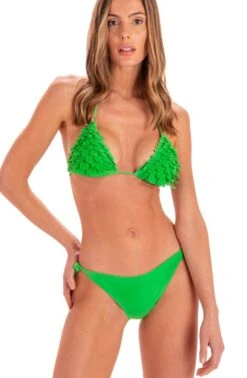 Triangel-Bikini FOGLIE Grün Von Pin-Up Stars -Marlies Dekkers Verkaufsgeschäft slip bikini pb042cf gruen pin up stars