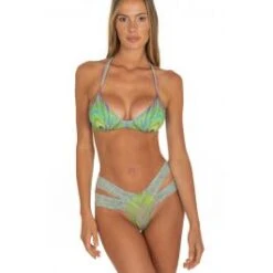 Bügel-Bikini PIUMA Grün-flieder Von Pin-Up Stars