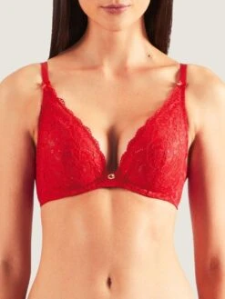 Bügel-BH ROSESSENCE HK Spitze Von Aubade -Marlies Dekkers Verkaufsgeschäft spitze dessous hk12 2 gala rot rosessence aubade 14 1