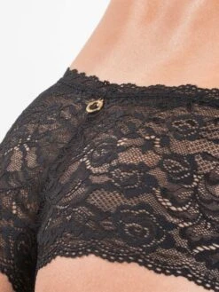 Saint-Tropez Slip ROSESSENCE HK Spitze Von Aubade -Marlies Dekkers Verkaufsgeschäft spitze dessous hk70 5 noir schwarz rosessence aubade 7 1