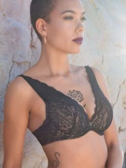 Push-Up BH ROSESSENCE HK Spitze Von Aubade -Marlies Dekkers Verkaufsgeschäft spitze dessous hk81 noir schwarz rosessence aubade 1 1