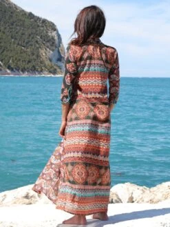 Seidenbatist Strandkleid BERENICE VERDE Schwarz-bunt Von Laetitia Beachwear -Marlies Dekkers Verkaufsgeschäft strandkaftan seidenbatist verde b145 laetitia beachwear 2