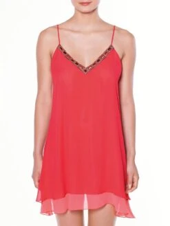 Strandkleid CAPRI ICONIC Rot Von Luna Di Seta -Marlies Dekkers Verkaufsgeschäft strandkleid iconic lca1008 rot luna di seta 1