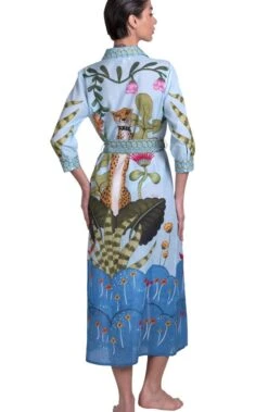 Strandkleid JUNGLE ATTITUDE Von Pin-Up Stars -Marlies Dekkers Verkaufsgeschäft strandkleid jungle attitude blau pa111a pin up stars 3 5