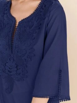 100% Baumwolle Strandtunika NOAM 98 Dunkelblau Von Pain De Sucre -Marlies Dekkers Verkaufsgeschäft strandkleid noam dunkelblau pain de sucre 3