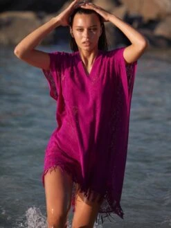 Spitze Strandtunika YLEE 23 Uni Von Pain De Sucre 11 Spitze Strandtunika YLEE 23 Uni Von Pain De Sucre -Marlies Dekkers Verkaufsgeschäft strandkleid purpur ylee pain de sucre 1