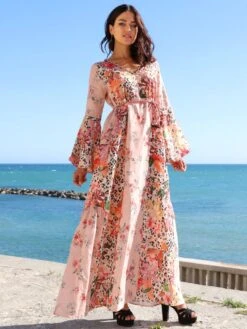 Seidenbatist Strandkleid FANTASIA ROSA Von Laetitia Beachwear -Marlies Dekkers Verkaufsgeschäft strandkleid seidenbatist rosa g142 laetitia beachwear 3