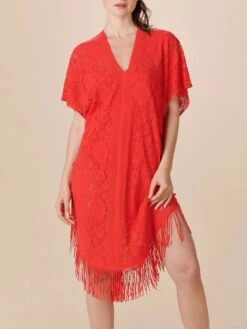 Spitze Strandtunika JESSE 20 Einfarbig Von Pain De Sucre 20 Spitze Strandtunika JESSE 20 Einfarbig Von Pain De Sucre -Marlies Dekkers Verkaufsgeschäft strandtunika jesse spitze leuchtend rot pain de sucre 1 1