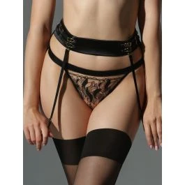 Satin Strapsgürtel RITA Schwarz Von Prelude Milano 3 Satin Strapsgürtel RITA Schwarz Von Prelude Milano