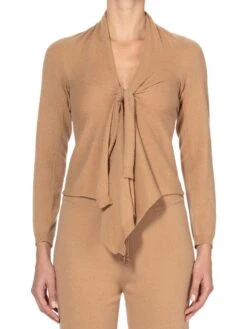 Strickjacke CARDIGAN SOFT Wolle-Mix Von Ritratti 14 Strickjacke CARDIGAN SOFT Wolle-Mix Von Ritratti -Marlies Dekkers Verkaufsgeschäft strickjacke soft biscotto 72921 ritratti 2 7