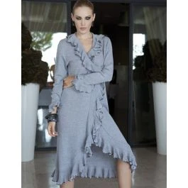 Hausmantel Mittellang MARISA Merinowolle Kaschmir Von Paolucci 3 Hausmantel Mittellang MARISA Merinowolle Kaschmir Von Paolucci