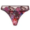 String AVEU EN FLEURS Seide Von Lise Charmel -Marlies Dekkers Verkaufsgeschäft string ach0043 violett mit muster aveu en fleurs 2