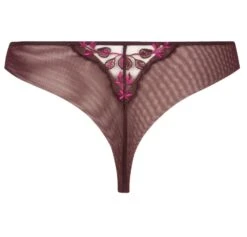 String AVEU EN FLEURS Seide Von Lise Charmel -Marlies Dekkers Verkaufsgeschäft string ach0043 violett mit muster aveu en fleurs