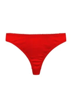 Satin String CATHY Von Cadolle -Marlies Dekkers Verkaufsgeschäft string cathy satin rouge 1110sp cadolle 1