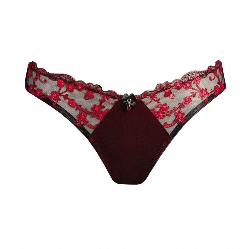 Tüll String JULIA Himbeer-rot Von Escora 4 Tüll String JULIA Himbeer-rot Von Escora – Bild 2