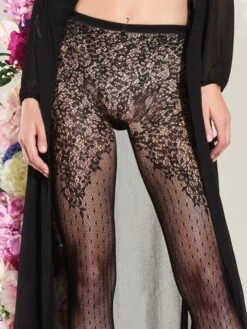 Netzstrumpfhose WISTERIA Von Trasparenze -Marlies Dekkers Verkaufsgeschäft strumpfhose wisteria collant schwarz trasparenze 5