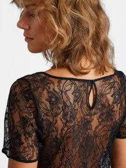 Spitzentop LAZY DAYS Mit Kurzen Ärmeln Von Aubade -Marlies Dekkers Verkaufsgeschäft top schwarz rl48 lazy days aubade 12