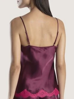 100% Seide Top SOIE D´AMOUR Mit Spitze Von Aubade -Marlies Dekkers Verkaufsgeschäft top seide beere ms38 soie d amour aubade 2 1