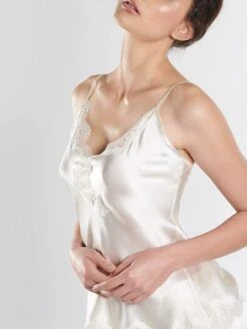 100% Seide Top SOIE D´AMOUR Mit Spitze Von Aubade -Marlies Dekkers Verkaufsgeschäft top seide perlmut ms38 soie d amour aubade 6 1