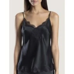 100% Seide Top SOIE D´AMOUR Mit Spitze Von Aubade