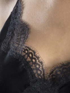 100% Seide Top SOIE D´AMOUR Mit Spitze Von Aubade -Marlies Dekkers Verkaufsgeschäft top seide schwarz ms38 soi d amour aubade 4 1