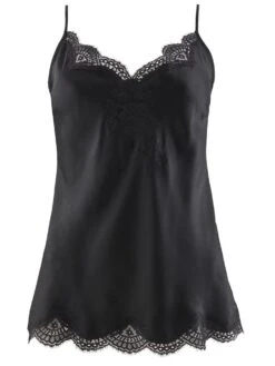 100% Seide Top SOIE D´AMOUR Mit Spitze Von Aubade -Marlies Dekkers Verkaufsgeschäft top seide schwarz ms38 soi d amour aubade 1