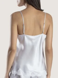 100% Seide Top SOIE D´AMOUR Mit Spitze Von Aubade -Marlies Dekkers Verkaufsgeschäft top seide silber ms38 soie d amour aubade 2 1