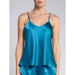 Seidentop CARLA 100% Seide Uni Von Vivis