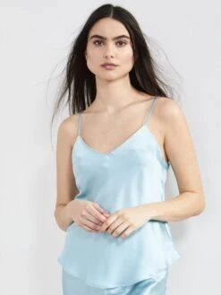 100% Seide Trägertop KLASSIK SATIN Viele Farben Von Eva B. Bitzer -Marlies Dekkers Verkaufsgeschäft traegertop seide crystal blue 27318213 klassik satin eva b bitzer 2 9 1 1
