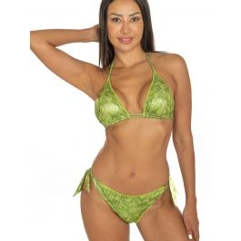 Triangel-Bikini FOGLIOLINE Grün-gold Von Pin-Up Stars 3 Triangel-Bikini FOGLIOLINE Grün-gold Von Pin-Up Stars