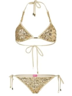 Triangel Bikini GOLDEN MONSTER BLING Von Eniqua -Marlies Dekkers Verkaufsgeschäft triangel bikini pailletten golden monster bling 3202701 eniqua 1