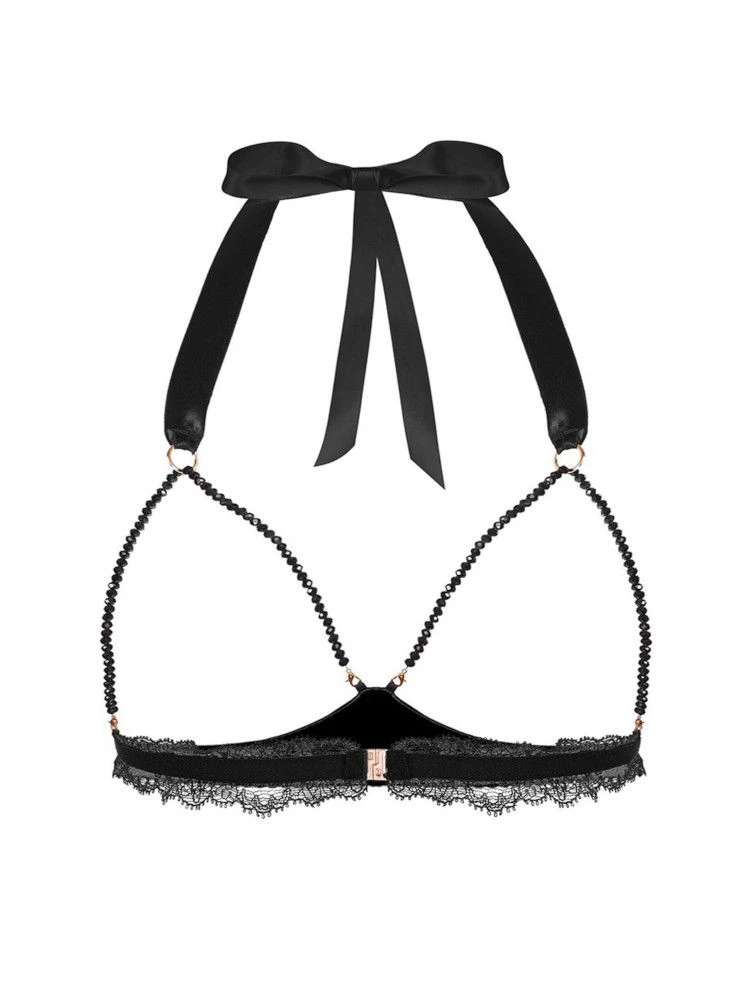 Ouvert Triangel-BH GEISHA SG Mit Schmuck-Kristallen Von Cadolle 12 Ouvert Triangel-BH GEISHA SG Mit Schmuck-Kristallen Von Cadolle – Bild 10