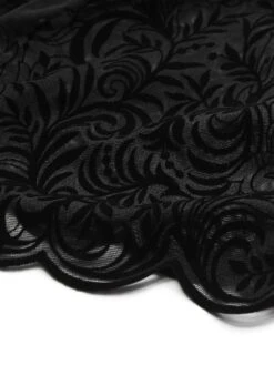 Langarm-Body ARABESQUE Tüll Schwarz Von Cadolle 15 Langarm-Body ARABESQUE Tüll Schwarz Von Cadolle -Marlies Dekkers Verkaufsgeschäft tuell body arabesque velours floque noir 4086dl cadolle 4