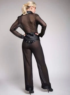 Chiffon Blazer VIOLA Schwarz Von Diamor -Marlies Dekkers Verkaufsgeschäft tuell satin blazer hose viola schwarz 1691 1659 d219 diamor 1