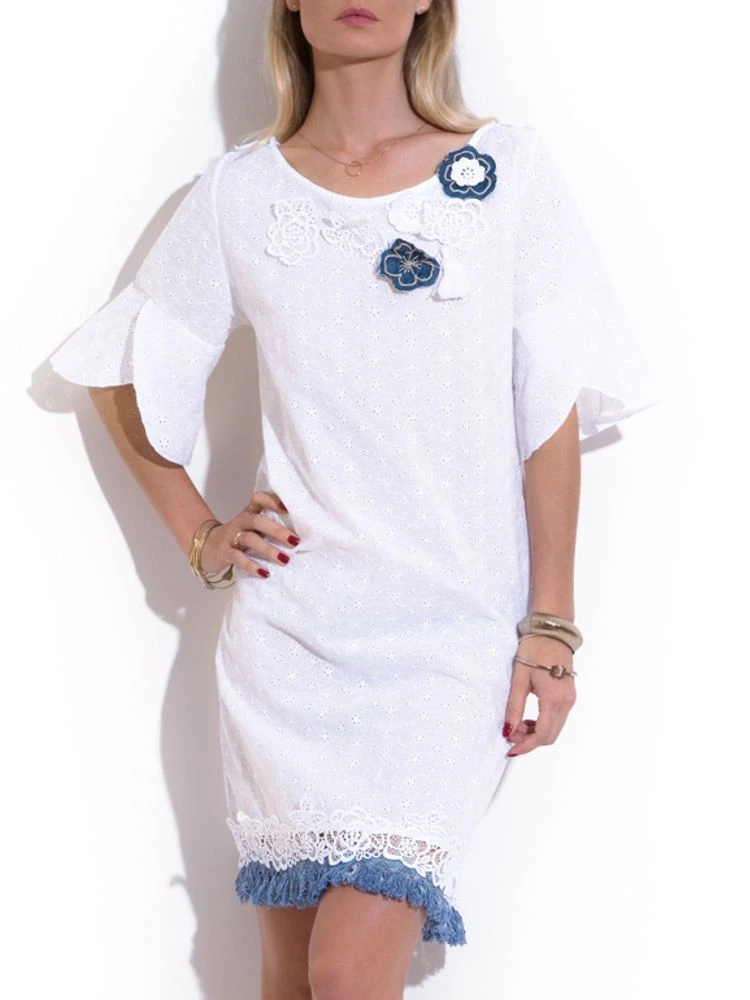 Sommerkleid Mit Lochstickerei FIORI Von Chiara Fiorini 4 Sommerkleid Mit Lochstickerei FIORI Von Chiara Fiorini – Bild 2