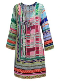 100% Seide Tunika FUCHSIA TÜRKIS Von Eva B. Bitzer -Marlies Dekkers Verkaufsgeschäft tunika fuchsia tuerkis 11313277 bitzer 1