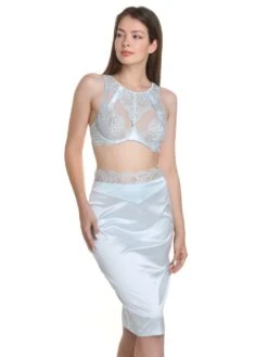 Satin Lingerie Rock VALSE Mit Spitze Von Prelude Milano -Marlies Dekkers Verkaufsgeschäft unterrock satin yx327 eisblau prelude milano