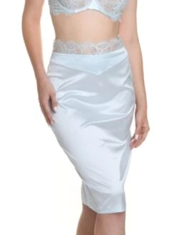 Satin Lingerie Rock VALSE Mit Spitze Von Prelude Milano -Marlies Dekkers Verkaufsgeschäft unterrock satin yx327 eisblau prelude milano 3