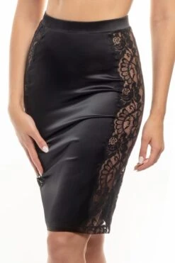 Satin Lingerie Rock MARLENE Mit Spitze Von Prelude Milano -Marlies Dekkers Verkaufsgeschäft unterrock schwarz yx308 prelude 1