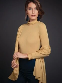 Merinowolle-Seide STOLA Schultertuch Von Artimaglia -Marlies Dekkers Verkaufsgeschäft wolle seide gold 22504 28600 artimaglia 3 1