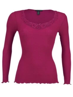 Merinowolle-Seide LANGARM SHIRT Mit Spitze Von Artimaglia 13 Merinowolle-Seide LANGARM SHIRT Mit Spitze Von Artimaglia -Marlies Dekkers Verkaufsgeschäft wolle seide shirt 67604 beere artimaglia 2