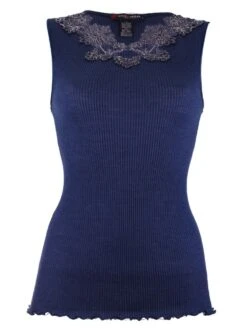 Merinowolle-Seide TOP Gerippt Von Artimaglia -Marlies Dekkers Verkaufsgeschäft wolle seide top 20505 dunkelblau artimaglia