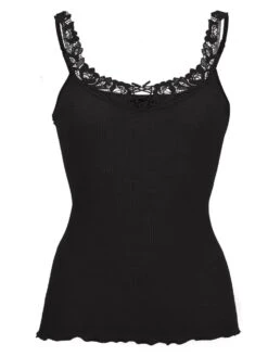 Merinowolle-Seide TRÄGER-TOP Mit Spitze Von Artimaglia 14 Merinowolle-Seide TRÄGER-TOP Mit Spitze Von Artimaglia -Marlies Dekkers Verkaufsgeschäft wolle seide top 67601 schwarz artimaglia 2 1